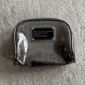 Marc Jacobs Shiny Silver Embossed Pouch